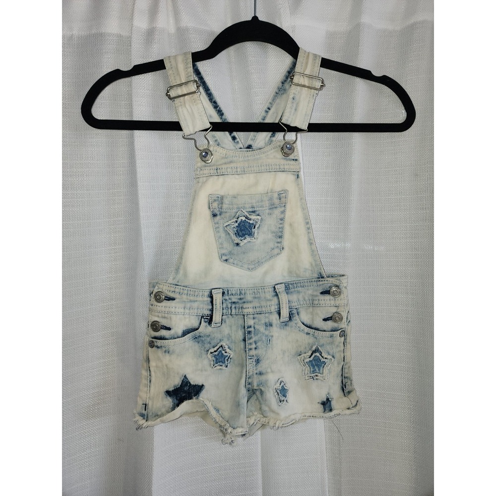 Jordache JD Shortall Denium Jumper w/Stars Toddler Girls Sz 4-5. NEW